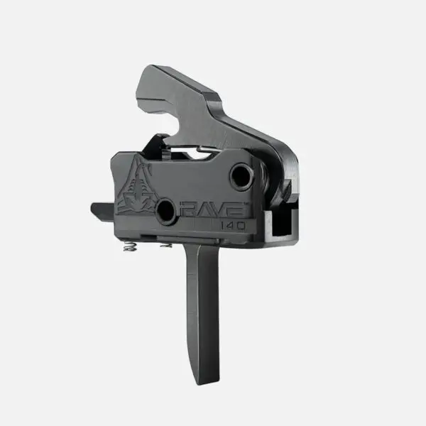 Black tactical rifle trigger mechanism