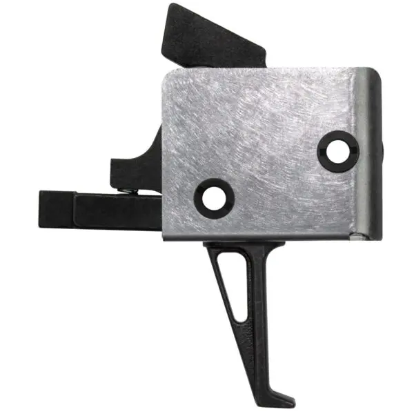 Silver and black trigger component