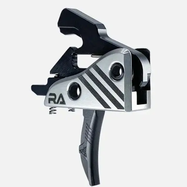 Rifle trigger component with engraved design